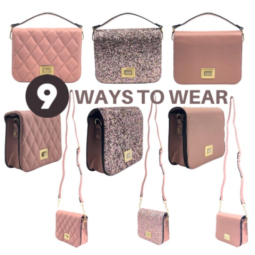 CYNTHIA ROWLEY Mix & Mingle Convertible Crossbody Handbag Mini Bag Set NIB